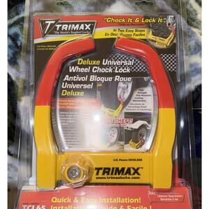 TRIMAX TCL65 - Trailer Wheel Lock - Fits 6"-10.5" Tires - Wheel Boot Lock